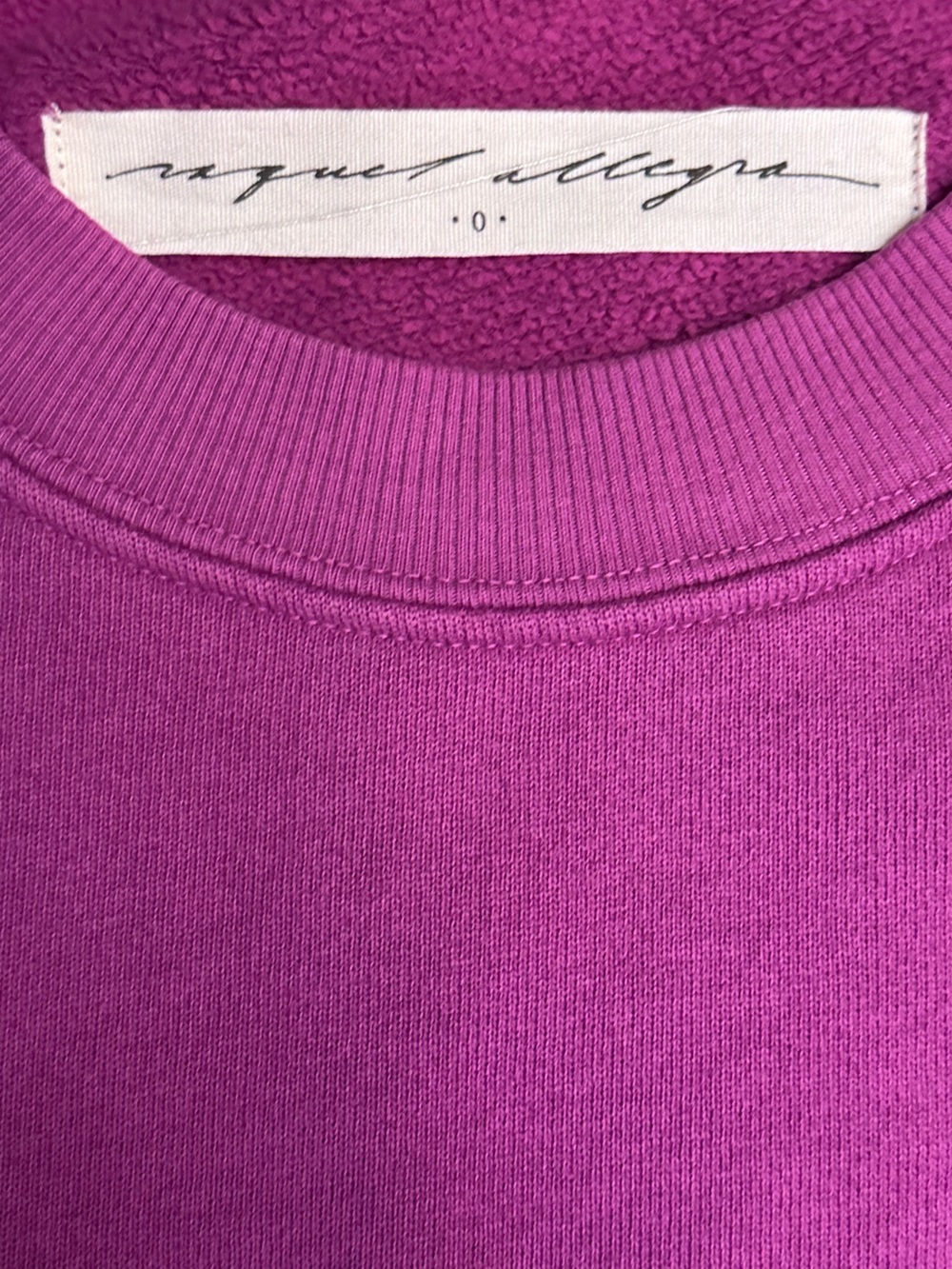 Raquel Allegra Magenta Chariot Horse Tarot Eye Graphic Sweatshirt Size 0 XS - Picture 5 of 5